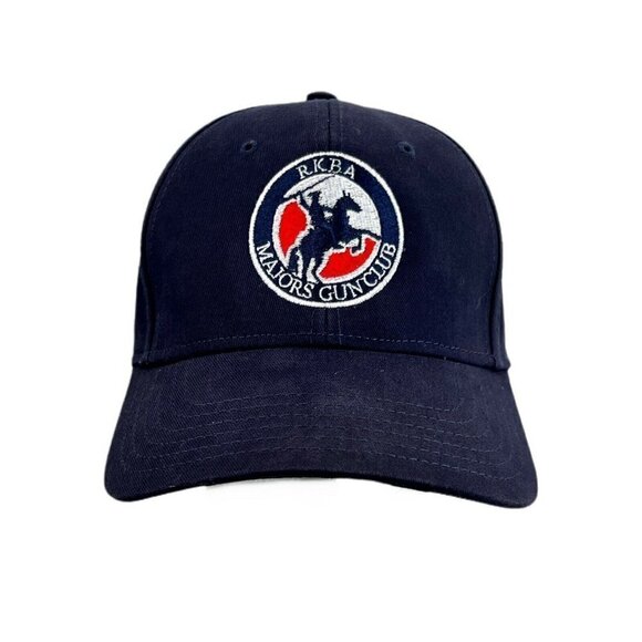Vintage RKBA Majors Gun Club Black Adjustable Hat Cap Embroidered Logo Patriot - Picture 1 of 7